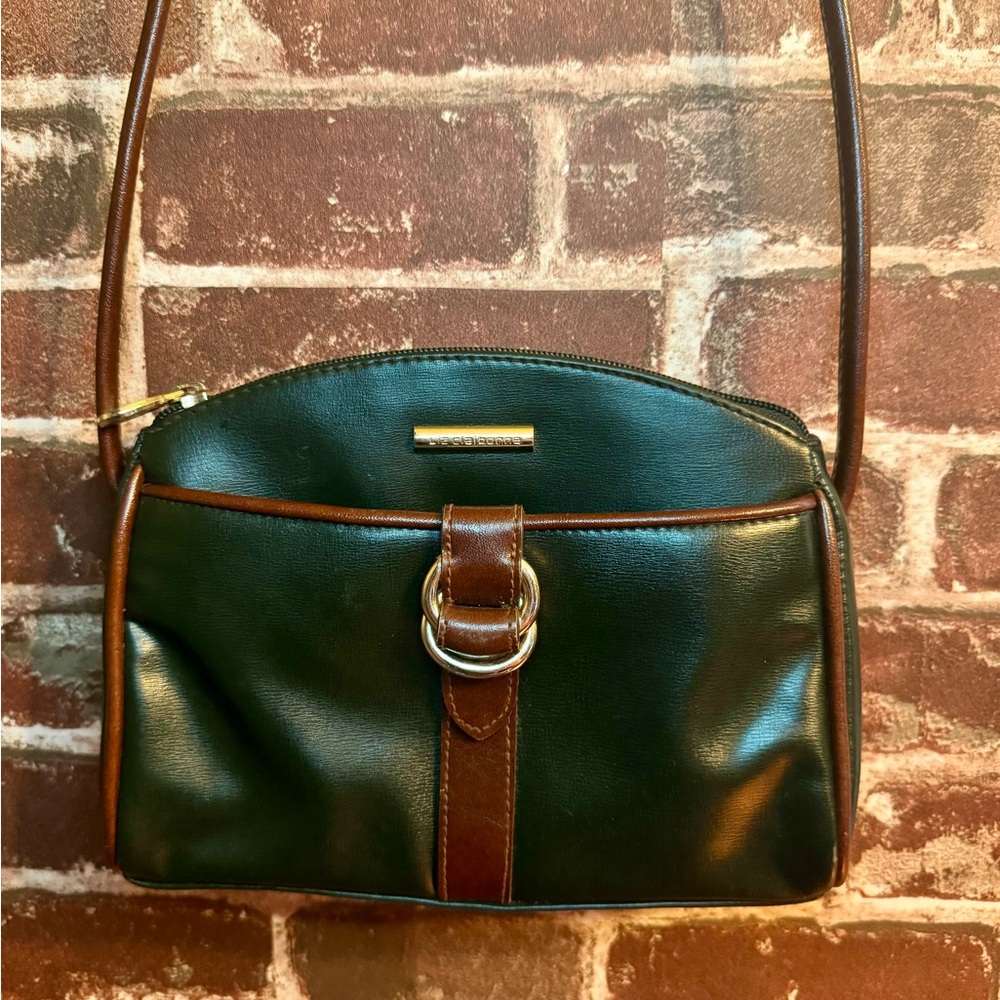 Vintage Liz Claiborne Hunter Green Leather Purse